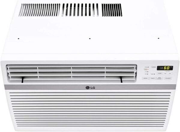 LG 8,000 BTU Window Air Conditioner, 350 Sq.Ft. (14' x 25' Room Size), Quiet Operation, Electronic Control with Remote, 3 Cooling & Fan Speeds, Auto Restart, 115V, White - Image 3