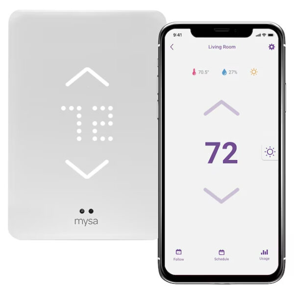 Mysa White Thermostat For Electric Baseboard Heaters with Wi-Fi Compatibility - Image 3