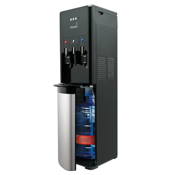 HTRIO STAINLESS STEEL BOTTOM LOADING WATER DISPENSER WITH SINGLE-SERVE COFFEE MACHINE BUILT-IN