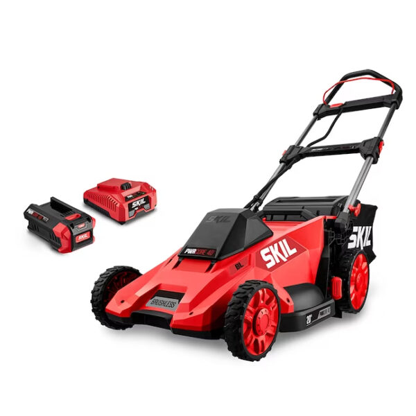 SKIL PWR CORE 40-volt 20-in Cordless Push Lawn Mower 5 Ah (Battery and Charger Included) - Image 3