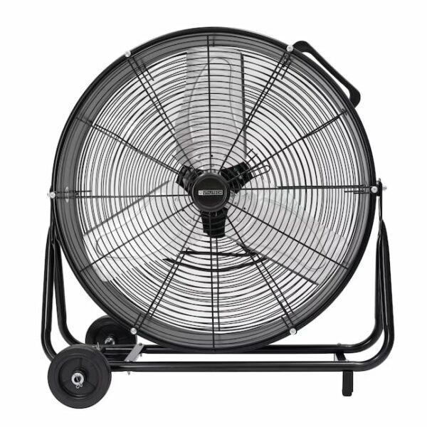 Utilitech 24-in 2-Speed Indoor Black Industrial Fan