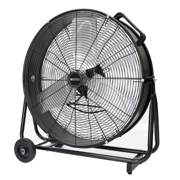 Utilitech 24-in 2-Speed Indoor Black Industrial Fan - Image 4