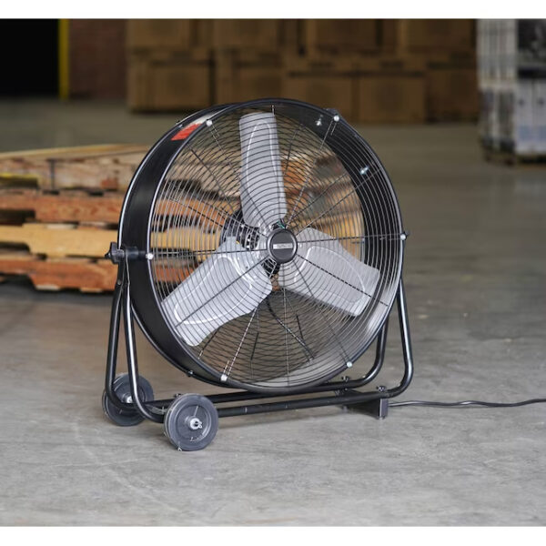 Utilitech 24-in 2-Speed Indoor Black Industrial Fan - Image 11