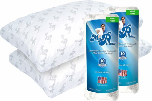 MyPillow Premium Bed Pillow Set of 2 King Firm - Image 4