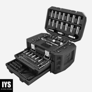 HART Multiple Drive 160-Piece Mechanics Tool Set, Chrome Finish