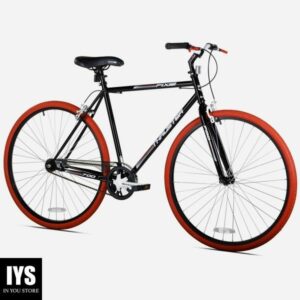 Kent 700c Thruster Fixie Men's Bike, Black/Red