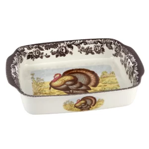 Spode Woodland Turkey Handled Lasagne