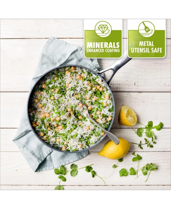 GreenPan Valencia Pro 4.5-Qt. Ceramic Non-Stick Sauté Pan & Lid - Image 2