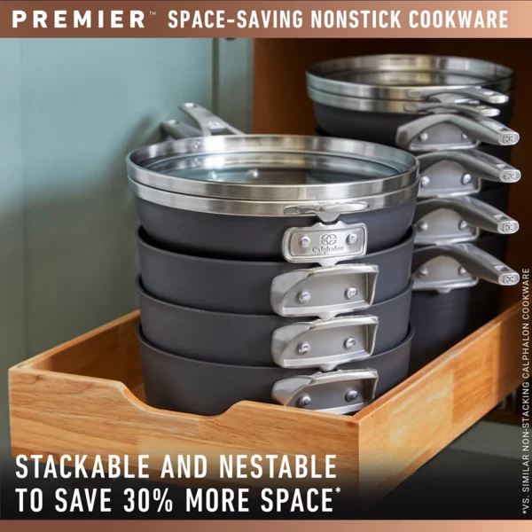 Calphalon Premier Nonstick 12-Qt. Stock Pot with Lid - Image 4
