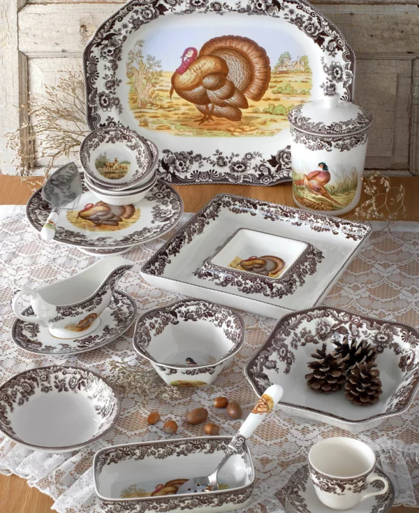 Spode Woodland Turkey Handled Lasagne - Image 2