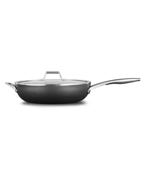 Calphalon Premier Hard-Anodized Aluminum Nonstick 13" Deep Skillet with Lid - Image 2