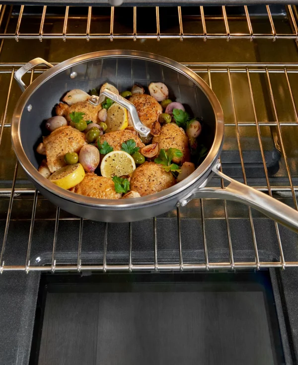 Calphalon Premier Hard-Anodized Aluminum Nonstick 13" Deep Skillet with Lid - Image 5