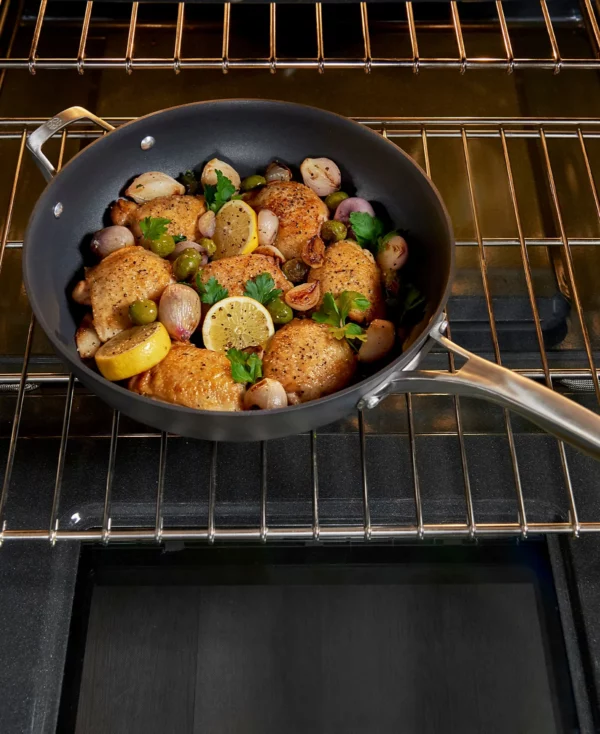 Calphalon Premier Hard-Anodized Aluminum Nonstick 13" Deep Skillet with Lid - Image 3