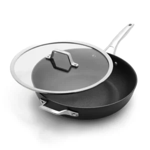 Calphalon Premier Hard-Anodized Aluminum Nonstick 13" Deep Skillet with Lid