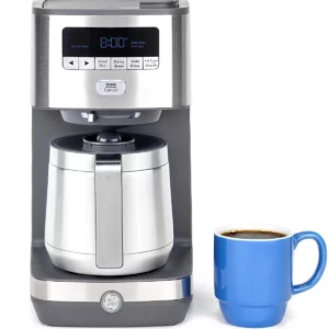 GE Appliances 10 Cup Drip Coffee Maker with Single Serve