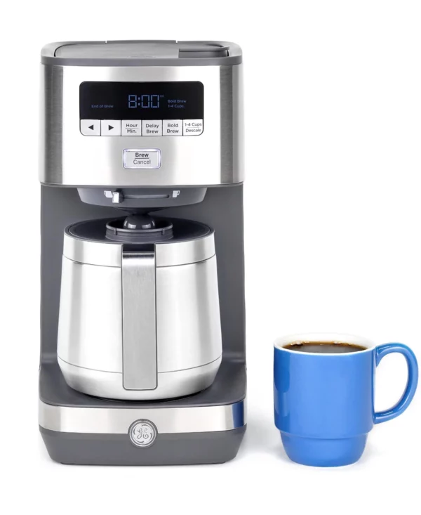 GE Appliances 10 Cup Drip Coffee Maker with Single Serve