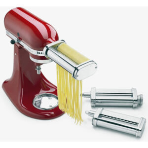 KitchenAid KSMPRA Stand Mixer Attachment Pasta Roller & Cutter, 3-Piece Set, Stainless Steel