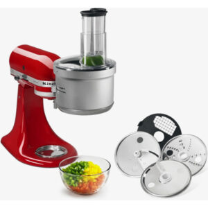 KitchenAid KSM2FPA Food Processor Attachment, Dicing Kit, Silver
