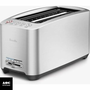 Breville BTA830XL Die-Cast Smart Toaster 4-Slice Long Slot Toaster, Brushed Stainless Steel