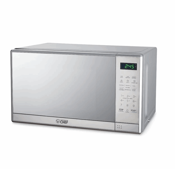 Commercial Chef 0.7 Cu. Ft. Counter Top Microwave,Stainless Steel