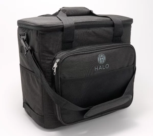 HALO 28L Capacity Thermoelectric Cooler & Heater Collapsible Bag - Black