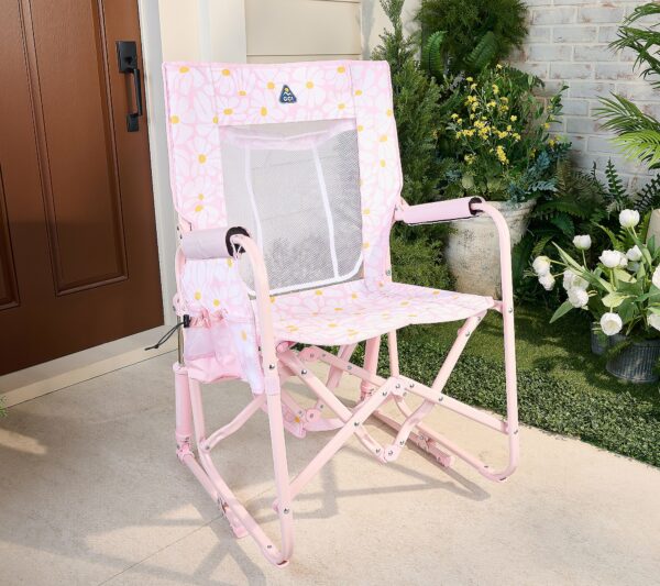 GCI Outdoor Pack Away Portable Rocking Chair - Retro Daisy
