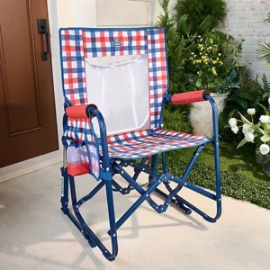 GCI Outdoor Pack Away Portable Rocking Chair - Patriotic Plaid