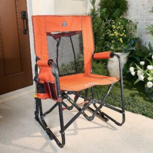 GCI Outdoor Pack Away Portable Rocking Chair - Burnt Red