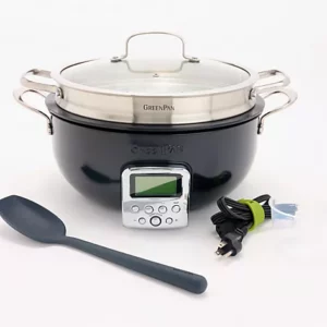 GreenPan Elite 6-Quart Electric Multi-Pot with Steamer & Tool