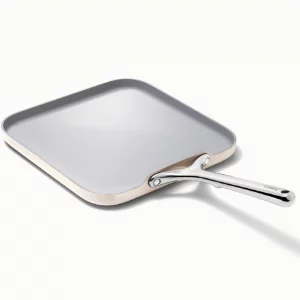Caraway Home 11" Square Flat Griddle Pan - Cream