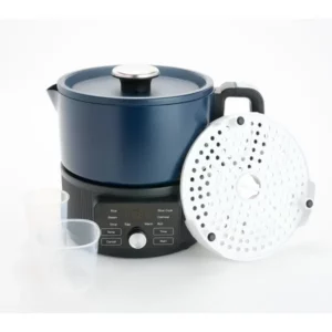 GreenPan 6 Cup Nonstick 10-in-1 Digital Electric Cooker-Color: Oxford Blue