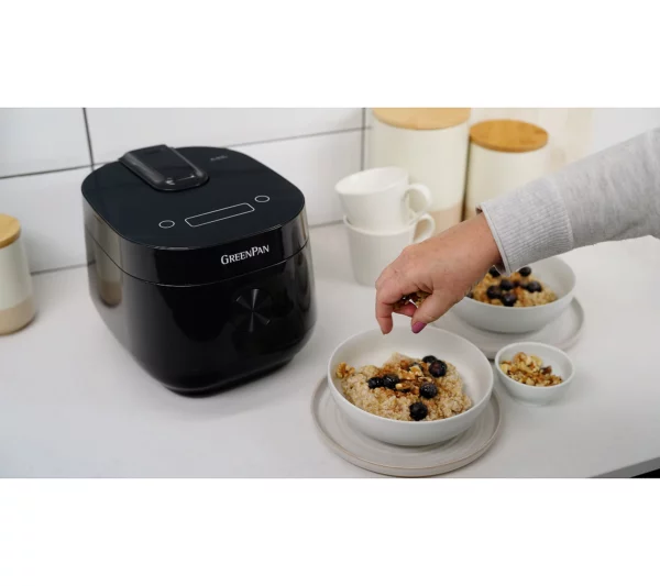 GreenPan Fuzzy Logic Carb Reducing 8 Cup Rice Cooker & Tools - Image 3