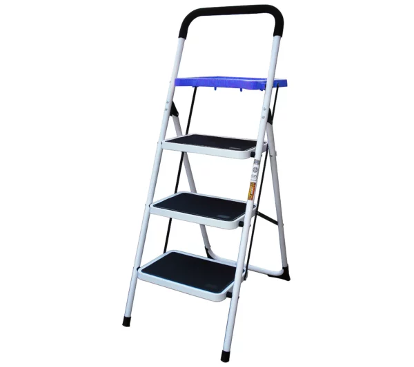 AmeriHome Three-Step Utility Stool With UtilityTray