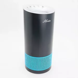 Hunter HP400 Tower Air Purifier w/ EcoSilver and HEPA Filtration - Black/Cobalt