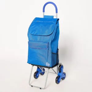 Trolley Dolly XL 3-in-1 Stair Climber Folding Cart w/ Backpack Straps - Blue