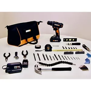 WORX 20V Drill Driver with 2AH Battery and Accessory Kit