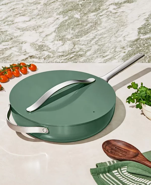 Caraway Non-Stick Ceramic 4.5 QT Sauté Pan - Image 3