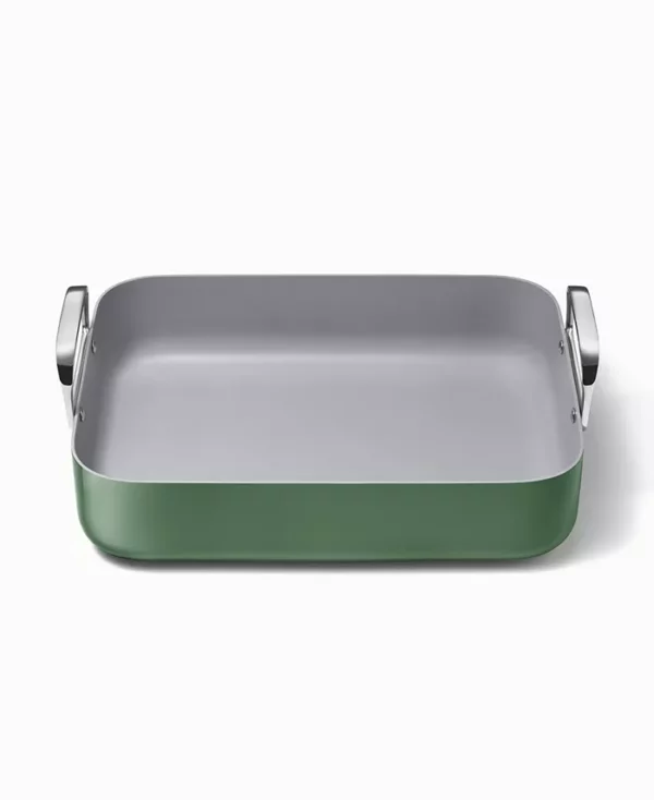 Caraway Non-Stick Ceramic-Coated 16.5" Roasting Pan with Rack - Image 2