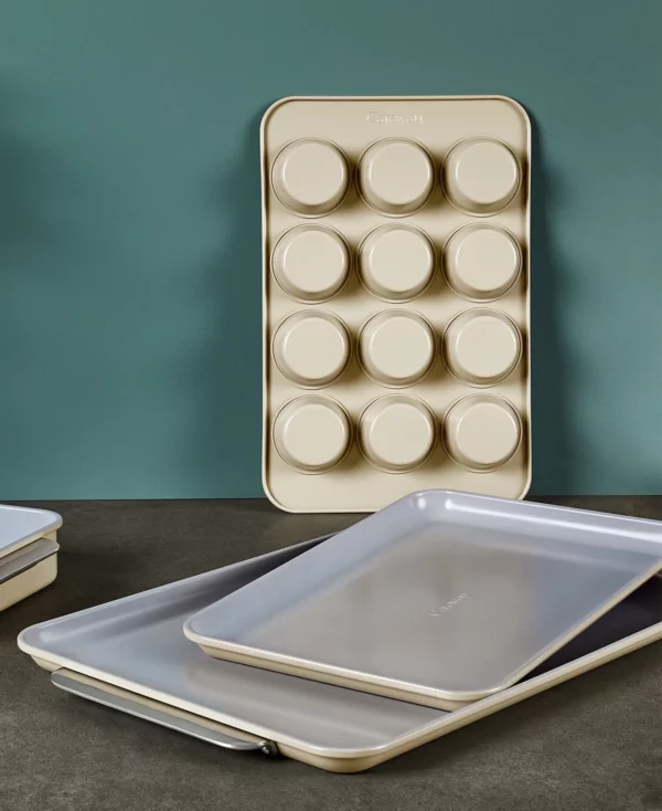 Caraway Nonstick Ceramic 2-Piece Baking Sheet Duo - Cream - Image 4