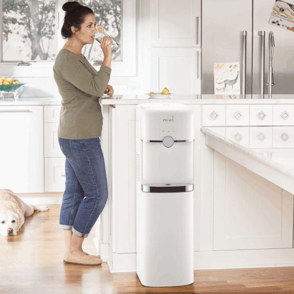 Primo Smart Touch Deluxe Bottom Loading Water Dispenser, White - Image 2
