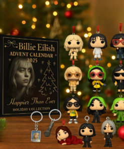 Billie Eilish Advent Calendar 2025, Christmas Countdown Advent Calendar Gift Box With 24 Acrylic Ornaments