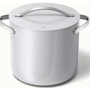 Caraway 12qt Nonstick Ceramic Stockpot with Lid, Grey