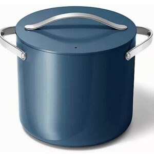 Caraway 12qt Nonstick Ceramic Stockpot with Lid, Navy