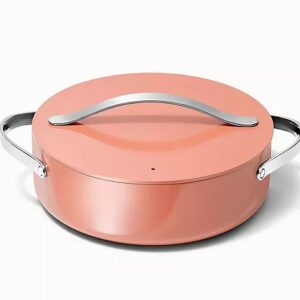 Caraway 6qt Nonstick Ceramic Rondeau Pan with Lid, Terracotta
