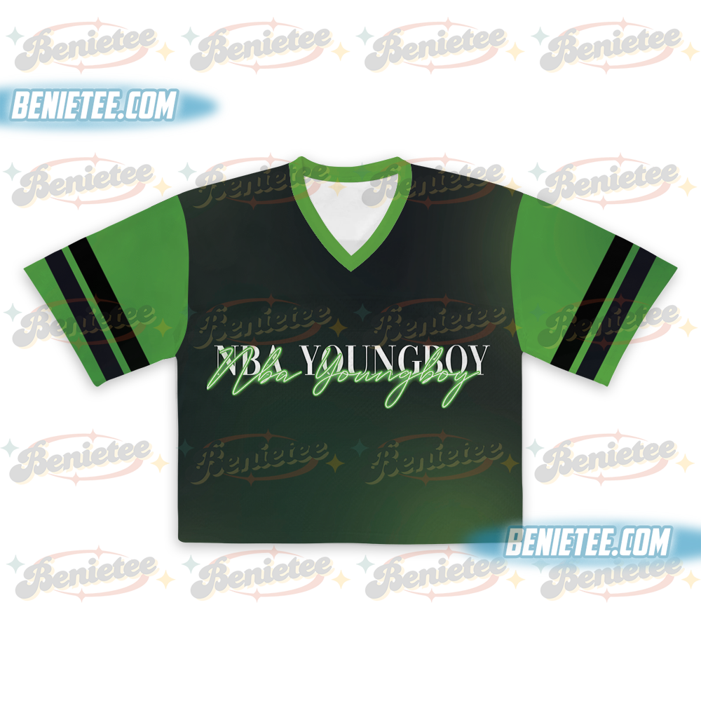 NBA YoungBoy Make America Slime Again Tour 2025 Croptop Football - Image 2