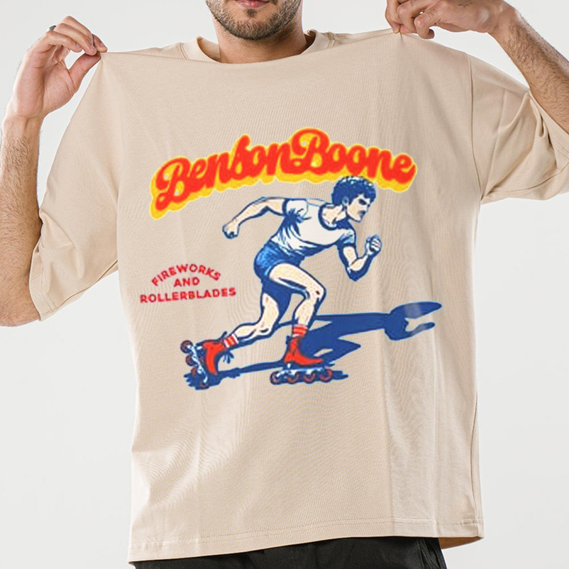 Benson Boone Shirt, Fireworks and Rollerblades T-Shirt, Beautiful Things, BB Tour Merch, BBoone Fan Shirt - Image 6