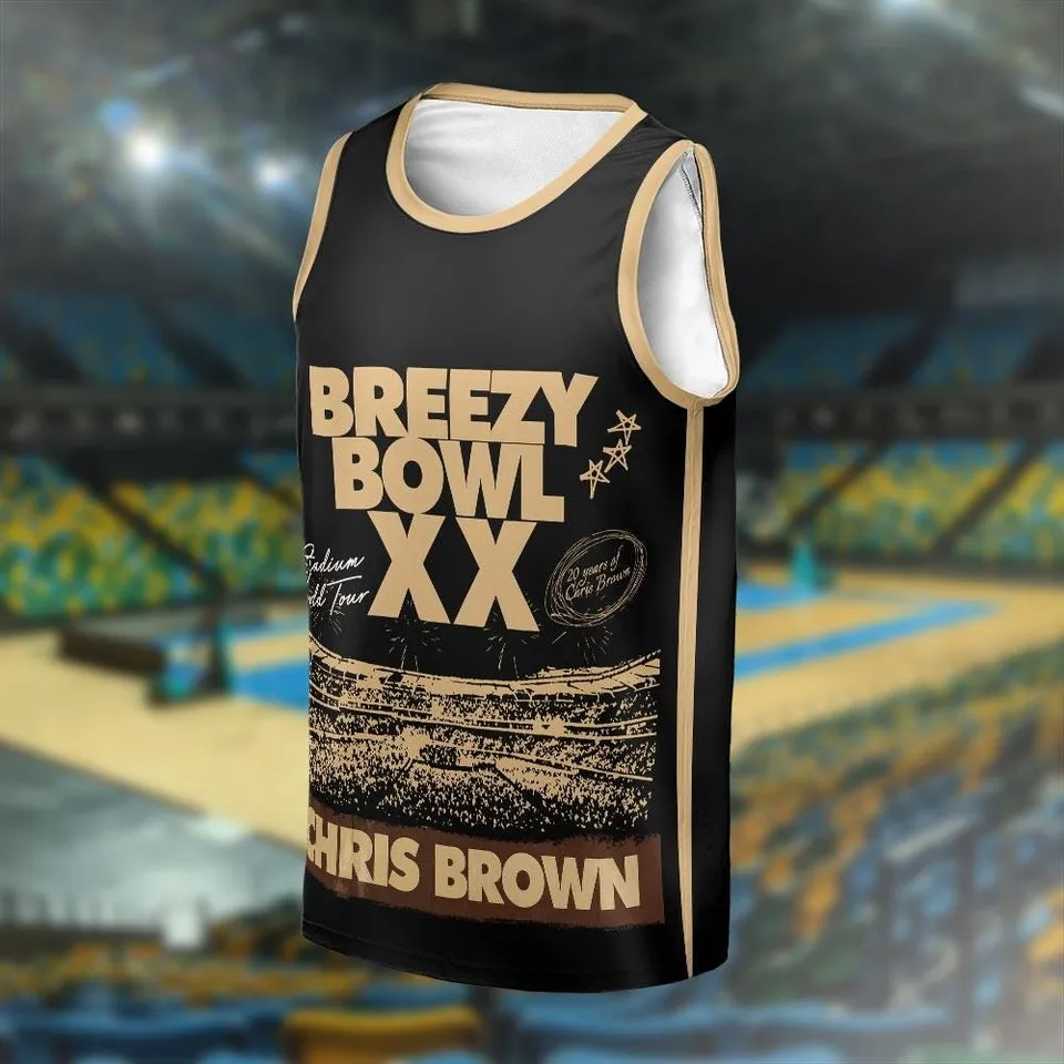Chris Breezy Tour 2025 Basketball Jersey, Breezy Gift For Fan Basketball Unisex - Image 4