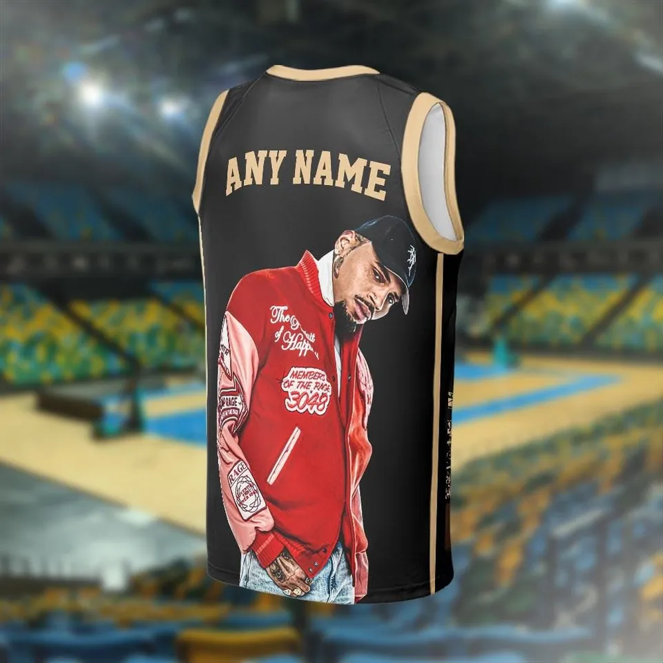Chris Breezy Tour 2025 Basketball Jersey, Breezy Gift For Fan Basketball Unisex - Image 3