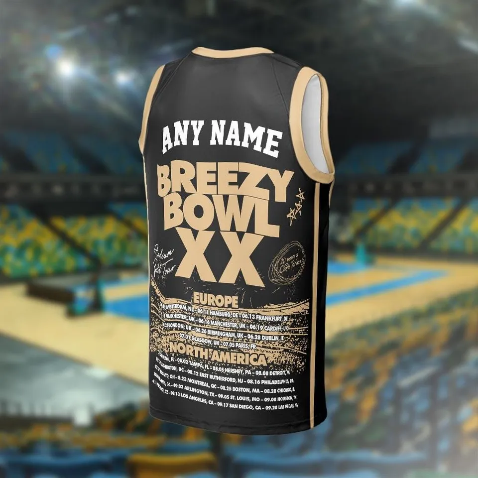 Chris Breezy Tour 2025 Basketball Jersey Unisex - Image 4