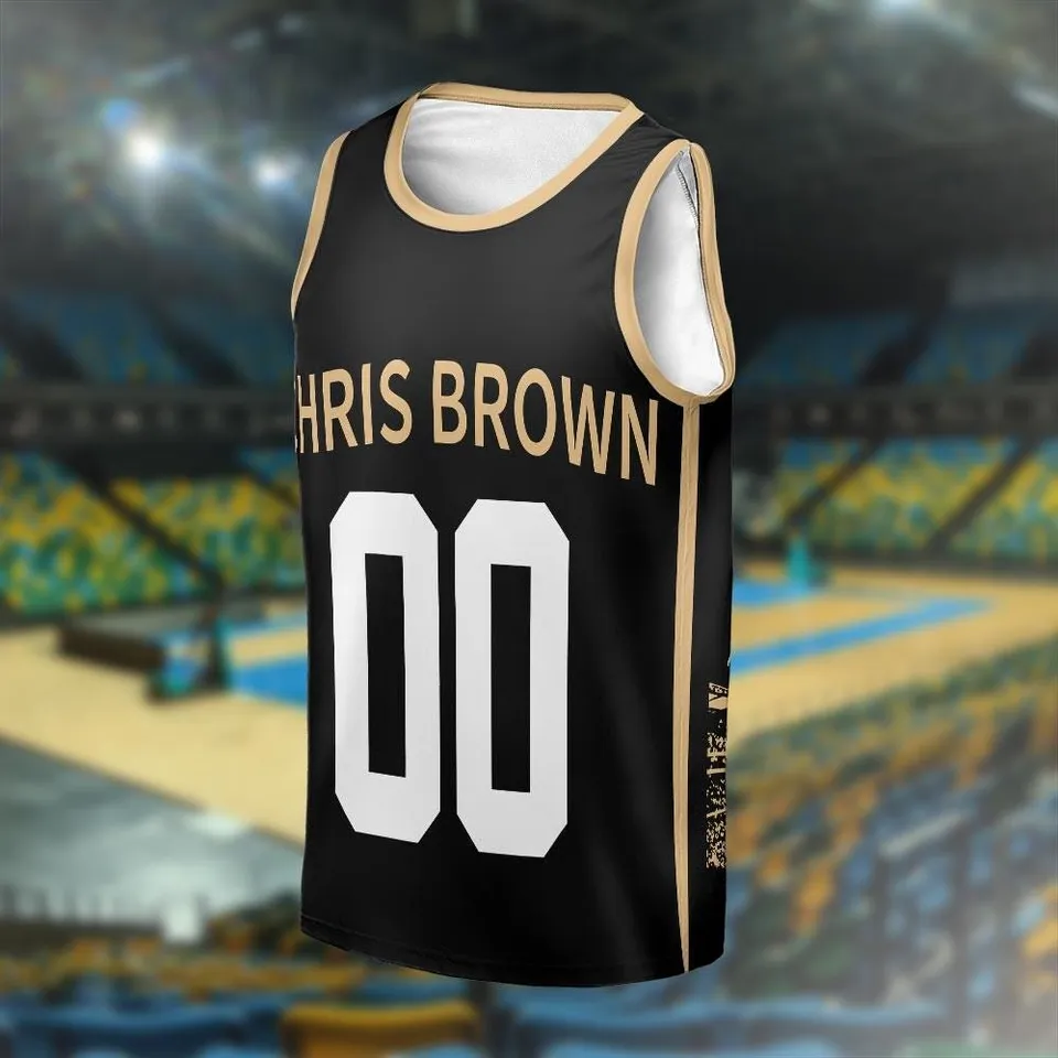 Chris Breezy Tour 2025 Basketball Jersey Unisex - Image 3
